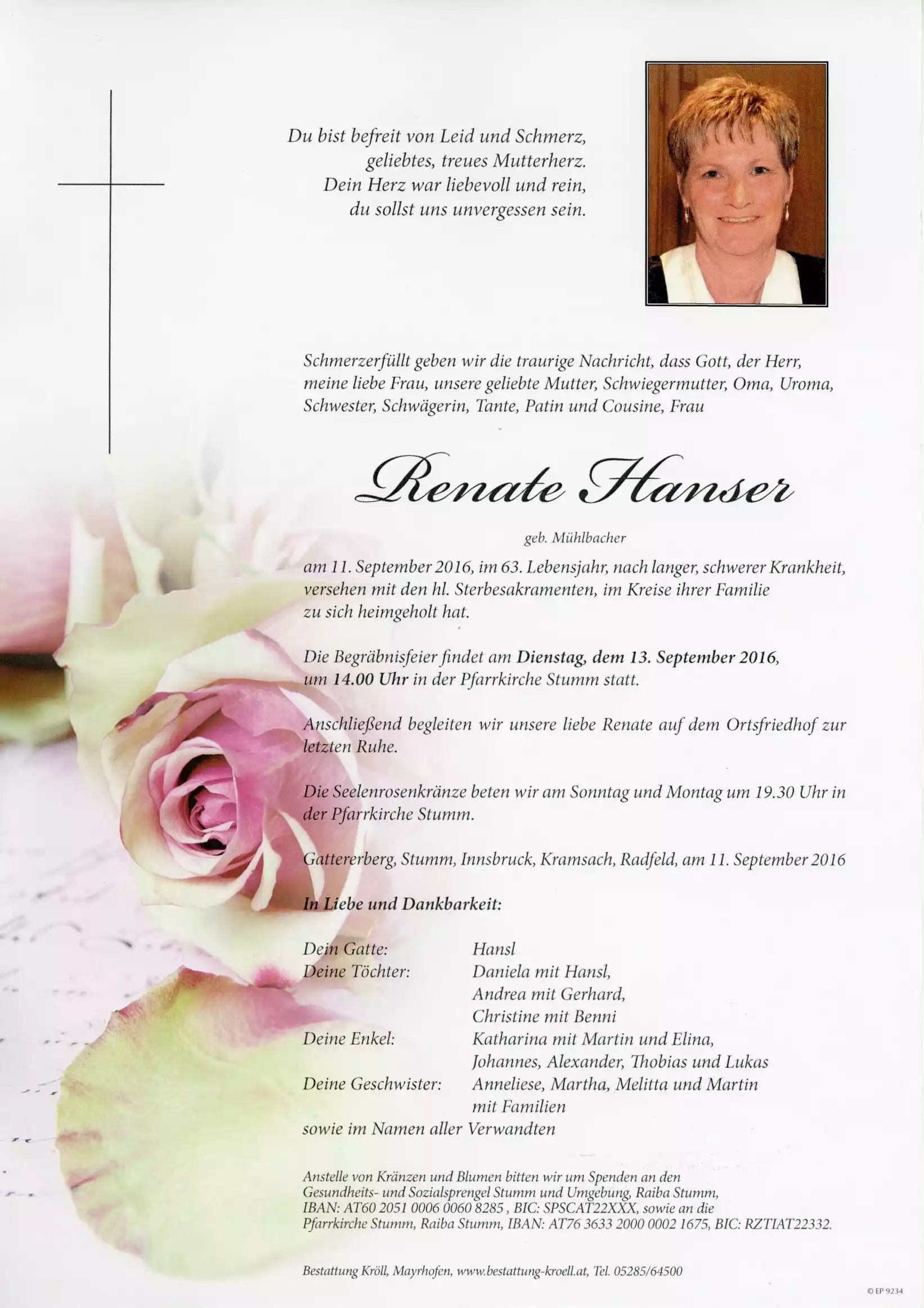 Parte von Renate Hanser